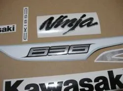 Kawasaki zx6r 636 ninja 2013 complete graphics set
