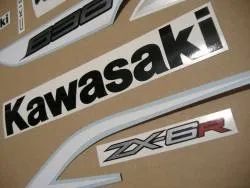 Kawasaki zx6r 636 ninja 2013 restoration decals
