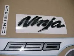 Kawasaki zx6r 636 ninja 2013 complete stickers set