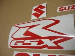 Red decals for Suzuki gsx-r 600 srad