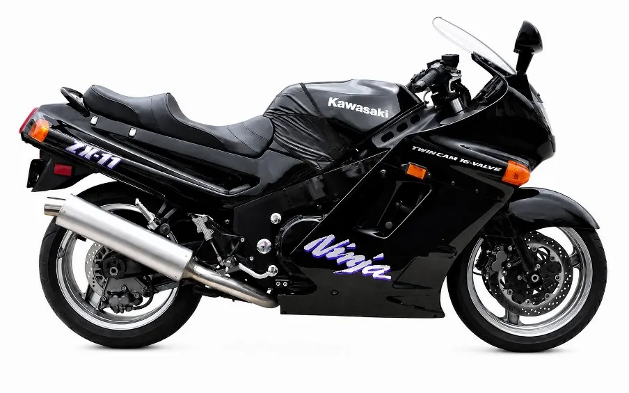 Kawasaki zx-11 ninja 1991 black version decals