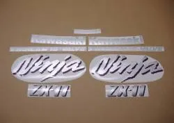 Kawasaki zx-11 ninja 1991 complete stickers set