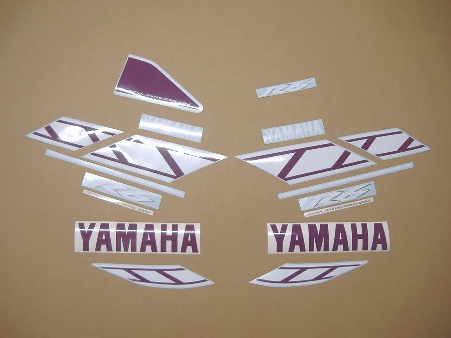 Yamaha r6 50th anniversary purple graphics set