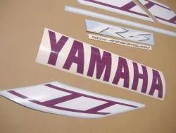 Yamaha r6 50th anniversary purple color stickers