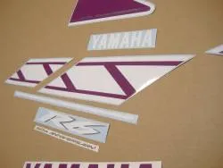 Yamaha r6 50th anniversary purple decal set
