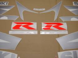 Suzuki GSX-R 600 2003 silver decals kit 