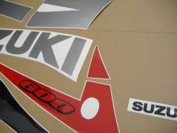 Suzuki GSXR 600 K3 silver stickers