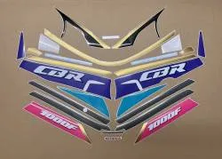 Honda CBR 1000f f2 sc24 1991 full sticker set