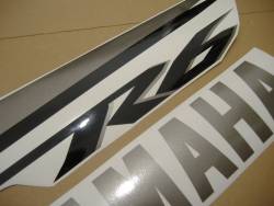 Yamaha R6 2007 RJ11 2CO black decals kit 