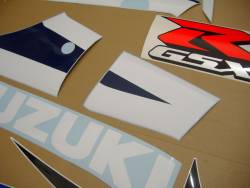 Suzuki GSXR 600 K3 white full decals kit