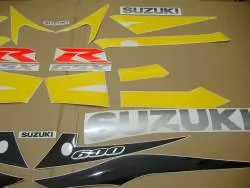 Suzuki GSX-R 600 2003 yellow adhesives set