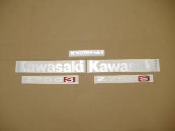 Kawasaki 750 S 2005 blue logo graphics