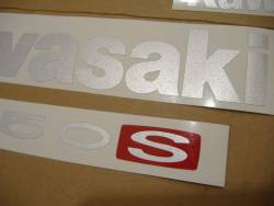 Kawasaki 750S 2005 blue stickers kit