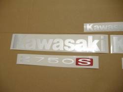 Kawasaki Z750S 2005 blue decals