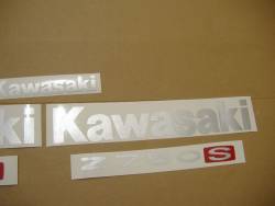 Kawasaki Z750 S 2005 blue decals kit