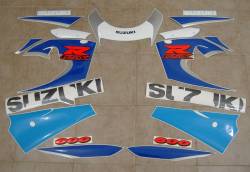 Suzuki GSXR 600 1999 white decals