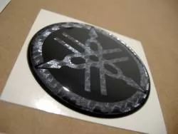 Yamaha 3d gel silicone emblems decals carbon fiber r1 r6