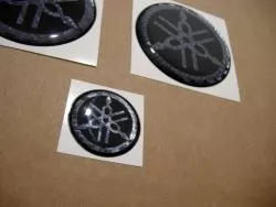 Yamaha 3d gel silicone emblems carbon fiber adhesives logo
