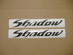 Honda shadow black gas tank full decals labels set