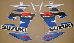 Suzuki GSXR 750 2004 white decals