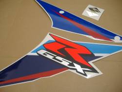 Suzuki GSX-R 600 2007 blue decals kit 