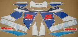 Suzuki GSX-R 600 SRAD blue logo graphics