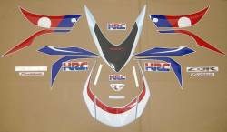 Honda 1000RR 2009 HRC labels graphics 