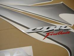 Honda 1000RR 2006 SC57 silver decal set