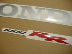 Honda 1000RR 2006 Fireblade silver full decals kit