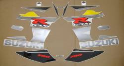 Suzuki GSX-R 750 2004 yellow stickers set