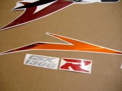 Suzuki Hayabusa 2008 orange adhesives set