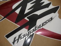 Suzuki Hayabusa GSX1300R 2008 white decals kit 