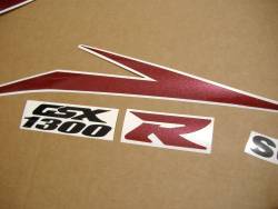 Suzuki Hayabusa K8 white full decals kit