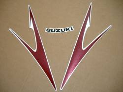 Suzuki Hayabusa GSX1300R 2008 white decals 