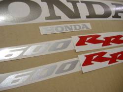 Honda CBR 600RR 2004 black decals kit