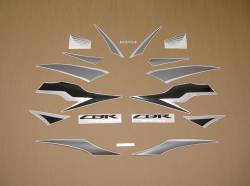 Honda CBR 600RR 2009 black reproduction stickers