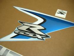 Suzuki GSXR 600 K8 white full decals kit