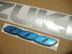 Suzuki GSXR 600 2008 white decals