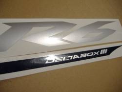 Yamaha YZF-R6S 2008 blue stickers set