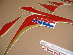 Honda 1000RR Fireblade 2011 HRC reproduction decals set