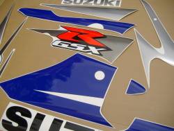 Suzuki GSX-R 600 2002 blue stickers set