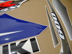 Suzuki GSXR 600 2002 blue decals