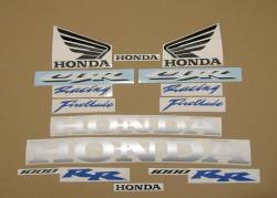 Honda 1000RR 2007 silver complete sticker kit