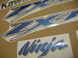 Kawasaki ZX12R 2001 Ninja silver decals