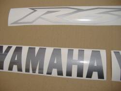 Yamaha YZF-R6 2008 RJ15 silver stickers set