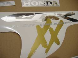 Honda 1100XX 2001 Blackbird red stickers kit