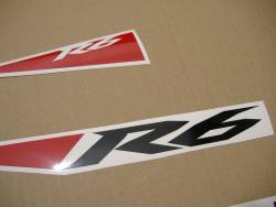 Yamaha R6 2010 RJ15 13S white stickers