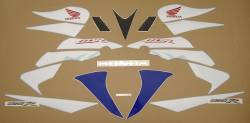 Honda 125R 2007 blue full decals kit