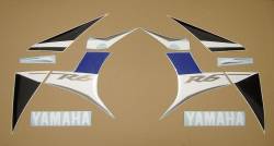 Yamaha YZF R6 2008 RJ15 blue stickers kit