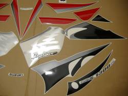 Suzuki Hayabusa 2005 red complete sticker kit